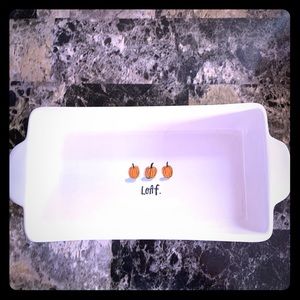 rae dunn new pumpkin fall halloween loaf tray